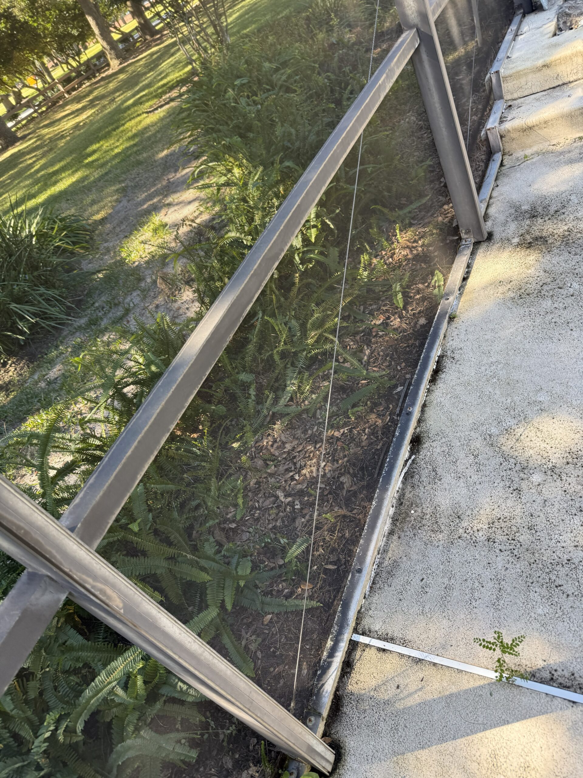 pool cage repair frame joint